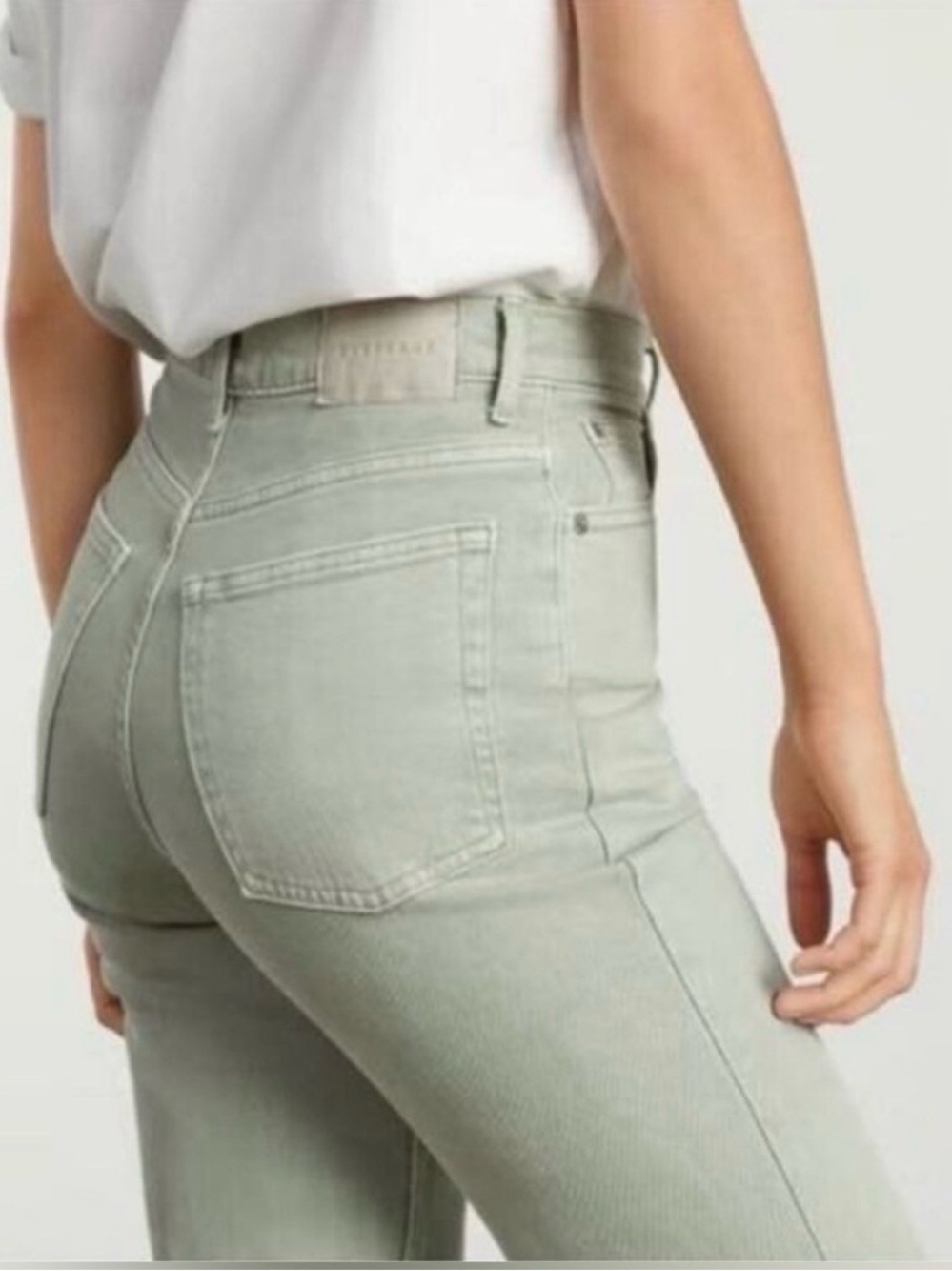 Everlane The Way-High Jean aqua gray wash Size 25 Tall - Picture 2 of 6